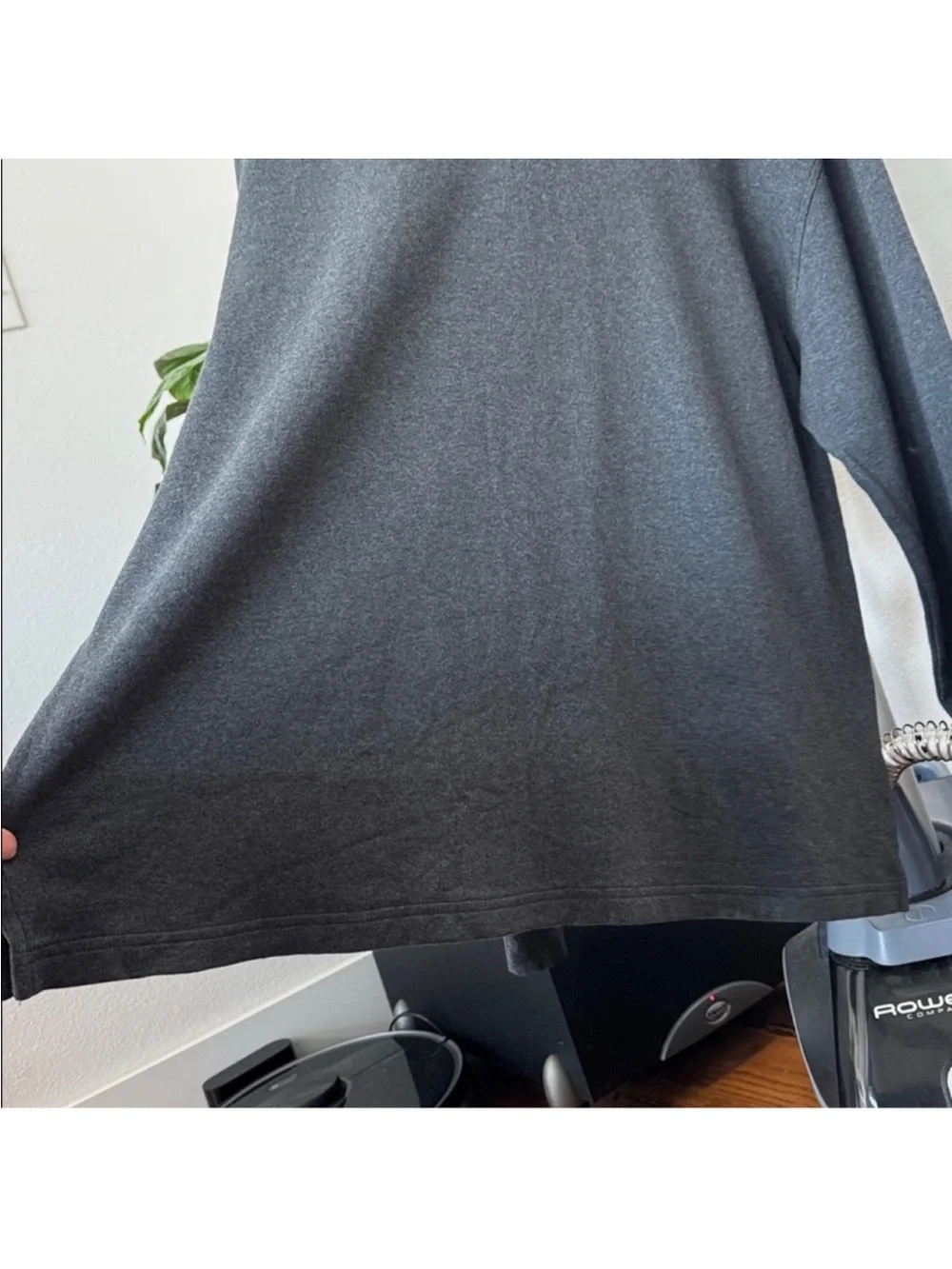 Orvis Signature Collection Polo Long Sleeve sweater Top Sz 2XL Gray Pima Cotton